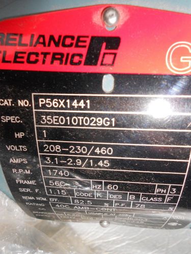 Reliance Electronics Motor 1 HP 1740 RPM