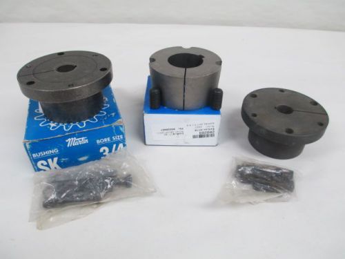 Lot 3 new martin sk 3/4 2517 1 5/8 tapered qd hub bushing 3/4in 1-5/8in d213495 for sale