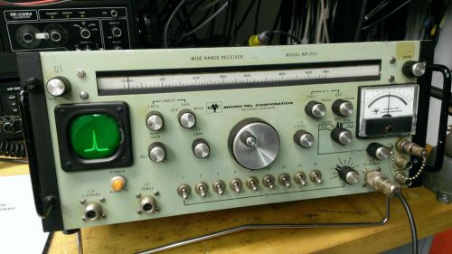 Micro-tel wr-250 wide range surveillance receiver, cold war, sigint for sale