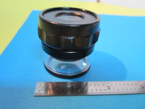 OPTICAL INSPECTION METROLOGY LUPE LOUPE 10X WITH RETICLE TEST DOT SIZE BIN#A6-02