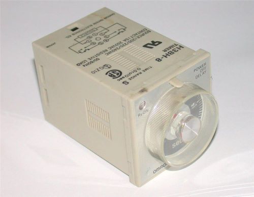 OMRON .5 TO 10 SECOND TURN SET STYLE TIMER MODEL E3BH-8