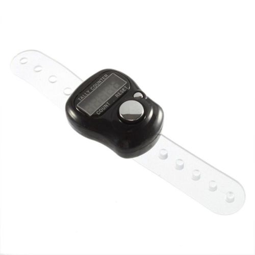 Designed with soft plastic and adjustable band lcd display hand counter for sale