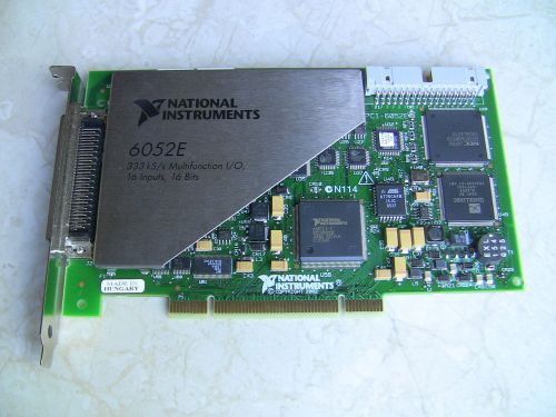 National Instruments PCI-6052E NI DAQ Card Analog Input 16 bit, 15 Gain Levels