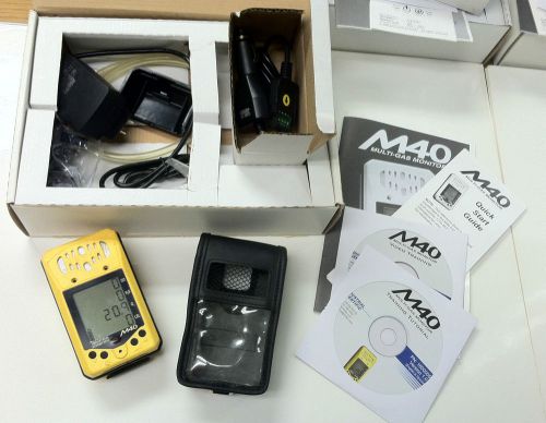 Industrial scientific m40 4 gas (o2-lel-h2s-co) monitor, cpo inventory, new pump for sale