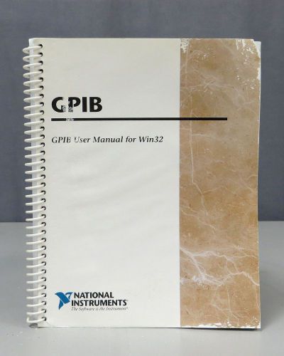 National Instruments GPIB User Manual for Win32