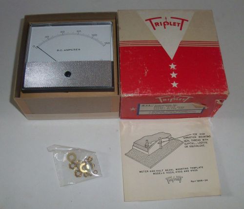 Triplet DC. Amperes Meter Model 420-G NEW IN BOX