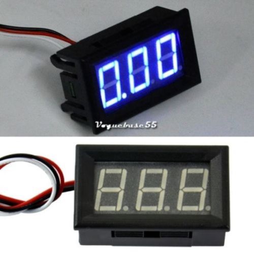 Hot mini dc 0-30v blue led panel meter 3-digital display voltage voltvantech2014 for sale