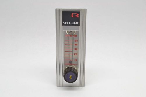 Brooks instrument sho-rate 1/8 in npt 10-50scfh air flow meter b410057 for sale