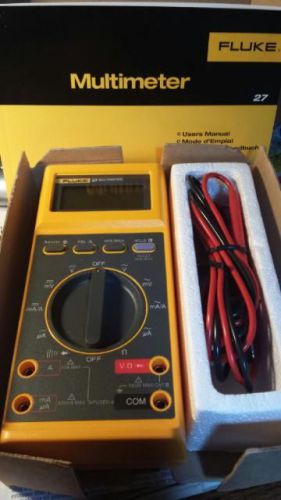 Fluke 27 multimeter with leads new in original box for sale