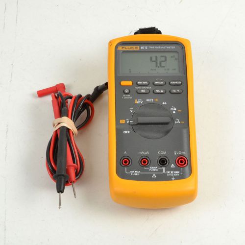 Fluke 87 V (5) - Industrial True RMS Multimeter with Probes *CLEAN*