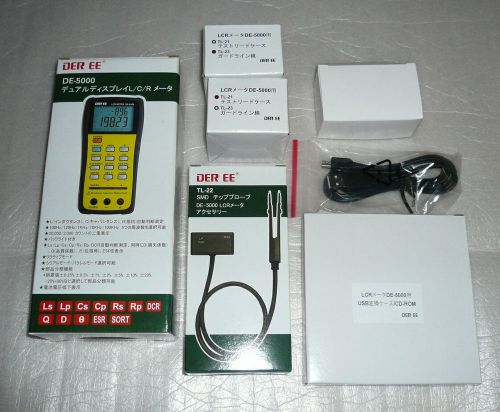 Der ee de-5000 high accuracy handheld lcr meter - full set for sale