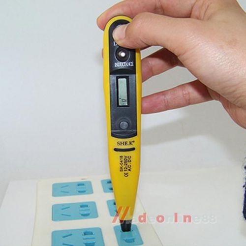 Pocket ac dc 12v-220v digital voltage tester pen electric sensor detector meter for sale