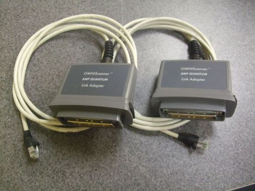 Lot (2) OMNIScanner Amp Quantum Link Adapter Test Module CAT5