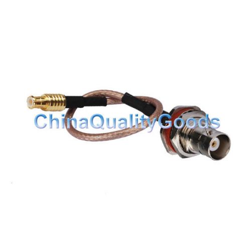 BNC female o-ring to MCX male pigtail cable RG316 15cm