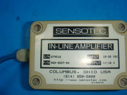 Sensotec in-line transducer amplifier 060-6827-04,060682704, 18-28vdc for sale