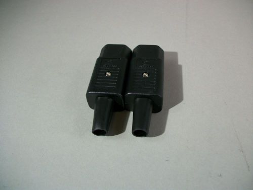 Interpower 83011060 Computer Machine Cord Plug Male for Extender Lot of 2 - New