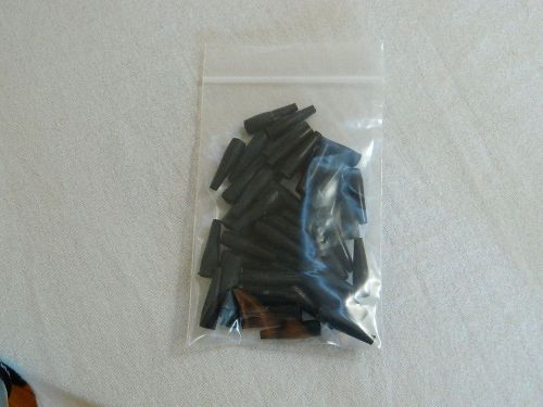 Lot of 50 Mueller No. 32 BLACK Insulator Boots for 30 &amp; 30C Alligator Clips NEW
