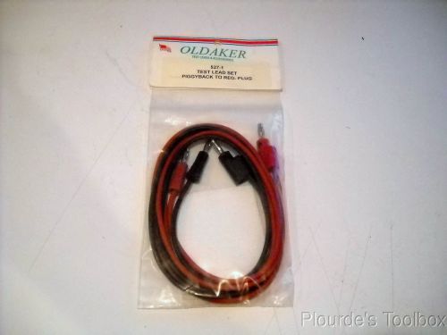 New oldaker test lead set piggy back to regular plug 527-1, black and red for sale