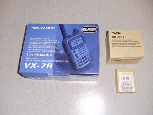 Yaesu VX-7R Triple Band 50/144/430 MHz Radio Transceiver (Black) NEW in Box