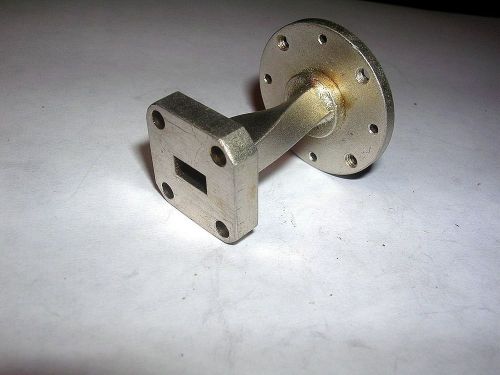 TRG Waveguide  WR28  45 TWIST SECTION RD TO SQ FLANGE 1.25&#034;