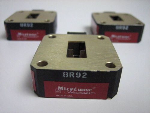 Lot of 3 Microwave Associates Waveguide Isolaters 8R92 (ar 20)