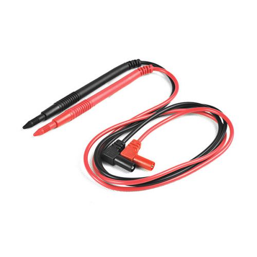 1000V 10A 90°Banana Plug Fine Test Probe Leads Cable 3FT for IC DMM Multimeter