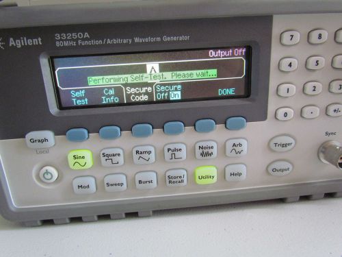 HP Agilent  80 MHz 33250A Function / Arbitrary Waveform Generator