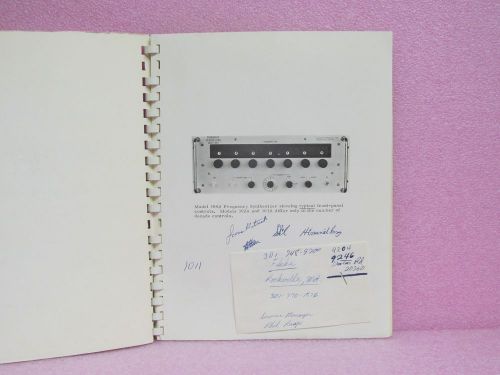 Fluke Manual 303A Frequency Systhesizer Instruction Manual w/Schematics (1965)