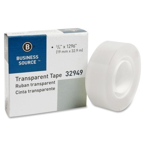 Business Source All-purpose Glossy Transparent Tape - 1&#034;Core- 1/Roll - BSN32949