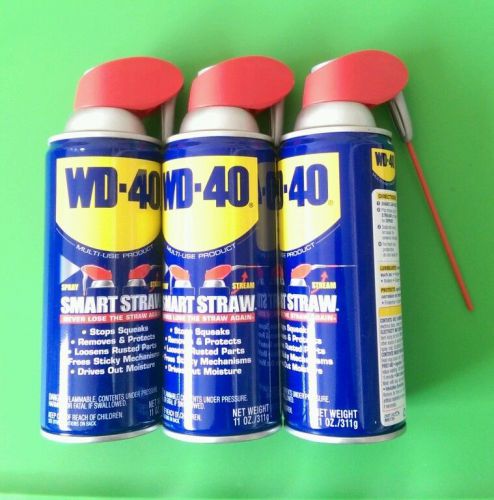 (Lot of 3) WD-40, Lubricant, Aerosol Can, 11 oz.  each Can