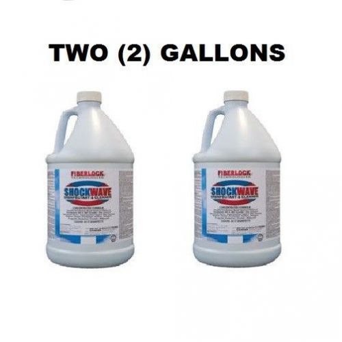 (2) gallons of fiberlock shockwave concentrated mold disinfectant container ! for sale