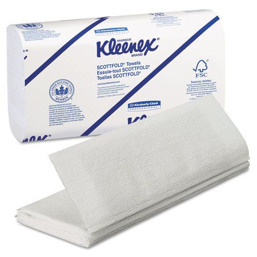 Kimberly-Clark C-Fold Paper Towels, White, Case of 25. Sold as Case of 3000