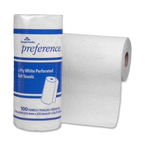 Georgia-pacific preference perforated roll towel  - 100 sheets/roll - white for sale