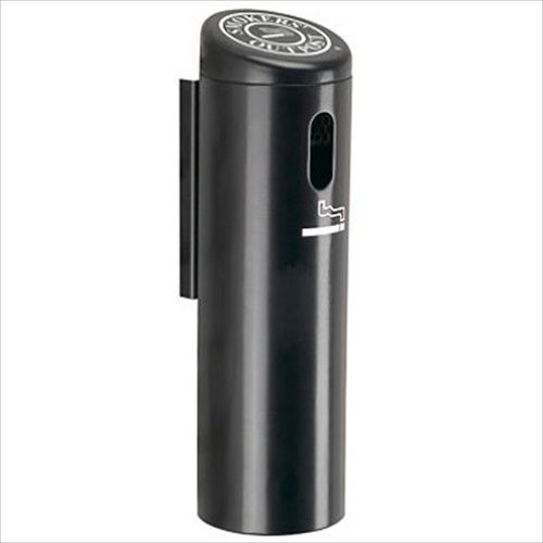 Wall Mounted Cigarette Receptacle Black - Brand New Item