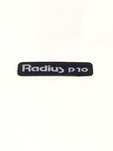 Motorola radius p10 front label escutcheon model 1305541s02 for sale
