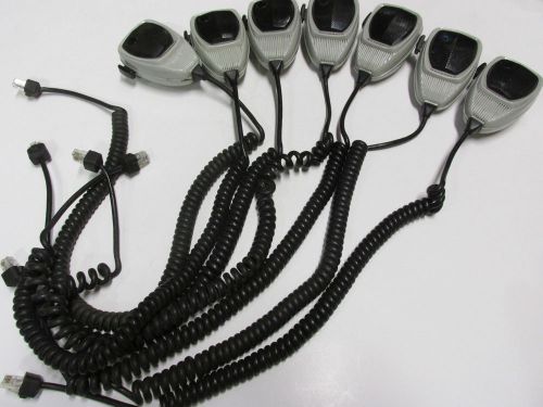 Lot of 7 used motorola hmn1056d compact mic - cdm1250 cm200 cm300 m1225 mobiles for sale