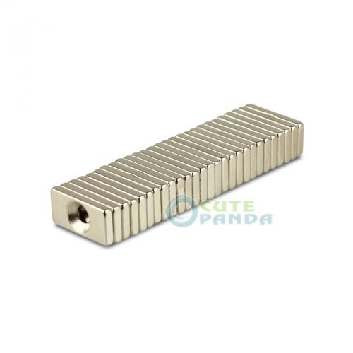 50pcs countersunk block magnets 20 x 10 x 3mm hole 4mm rare earth neodymium n35 for sale