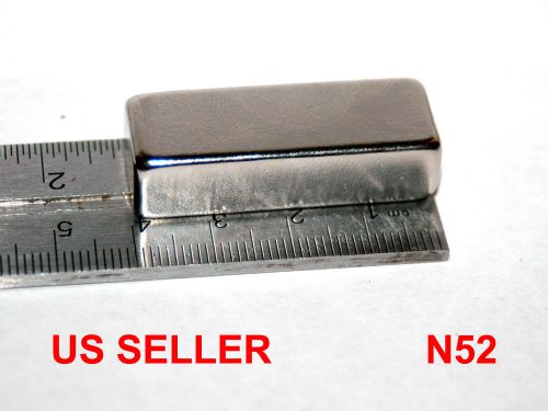 N52 Zinc Plated 40x15x10mm Strongest Neodymium Rare-Earth Block Magnet