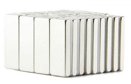 100pcs neodymium 10 x 5 x 1 mm strong square cuboid block magnet rare earth for sale