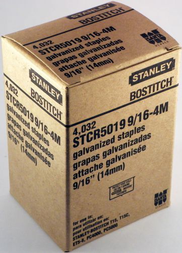 Stanley galvanized staples stcr5019 9/16-4m 4,032 for sale