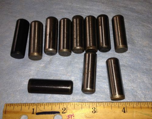 1/2 x 1-1/2 Dowel Pins Hardened Steel, mxd Finish, Quantity 11