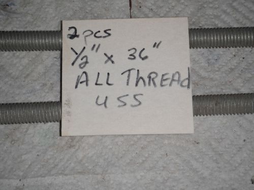 2 Pcs. 1/2&#034; USS All Thread 36&#034; Long
