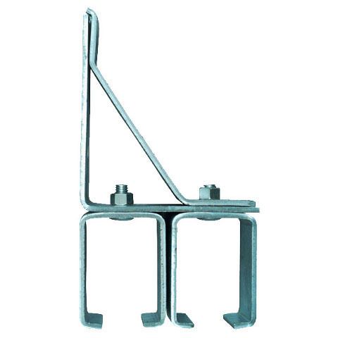 Galvanized Adjustable Double Box Rail Bracket w/ Lags (300 lb. Capacity)