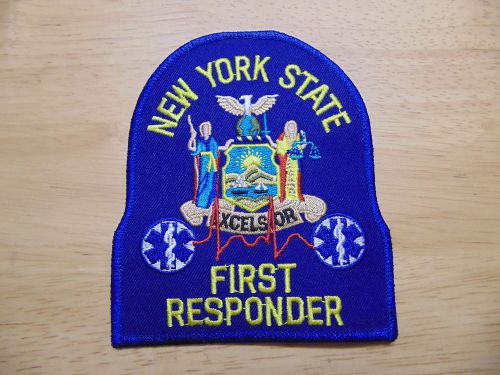 NYS First Responder Uniform Patch, new,  4 5/8&#034; tall x 4&#034; wide