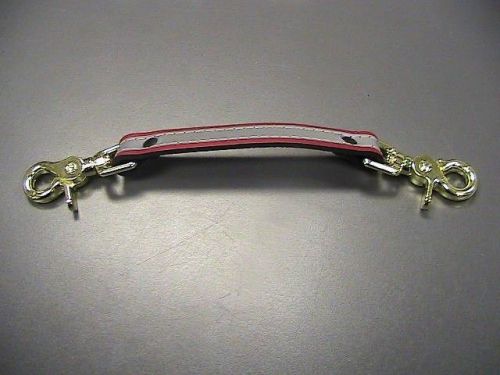 Boston leather 5425r anti-sway strap, red, brass hardware, **new** for sale