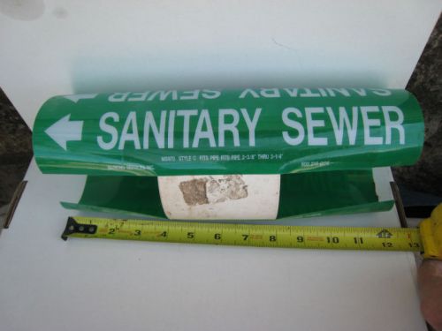 5 marking service  sanitary sewer style c 2-3/8 x 3-1/4 for sale