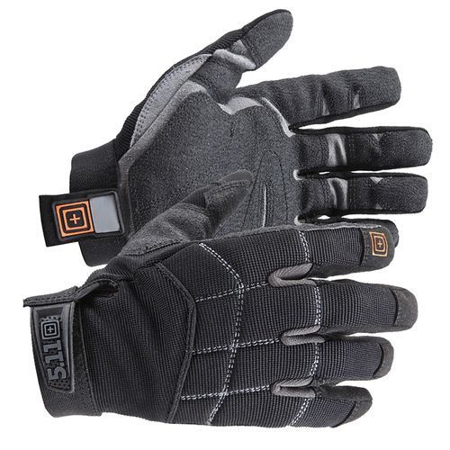 5.11 511-59351-019-M 59351 Station Grip Work Gloves W/ ID Tag-Pull Tab Black MD