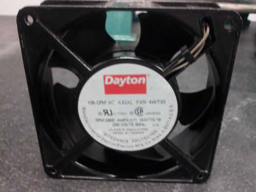DAYTON 4WT33 NEW AC AXIAL FAN 105 CFM 2900 RPM 230V 4WT33