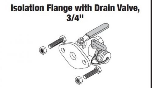 Isolation flange with drain valve, 3/4&#034; for sale