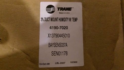 #97 - Trane 3% Duct Mount Humidity w/Temp BAYSENS037A NIB